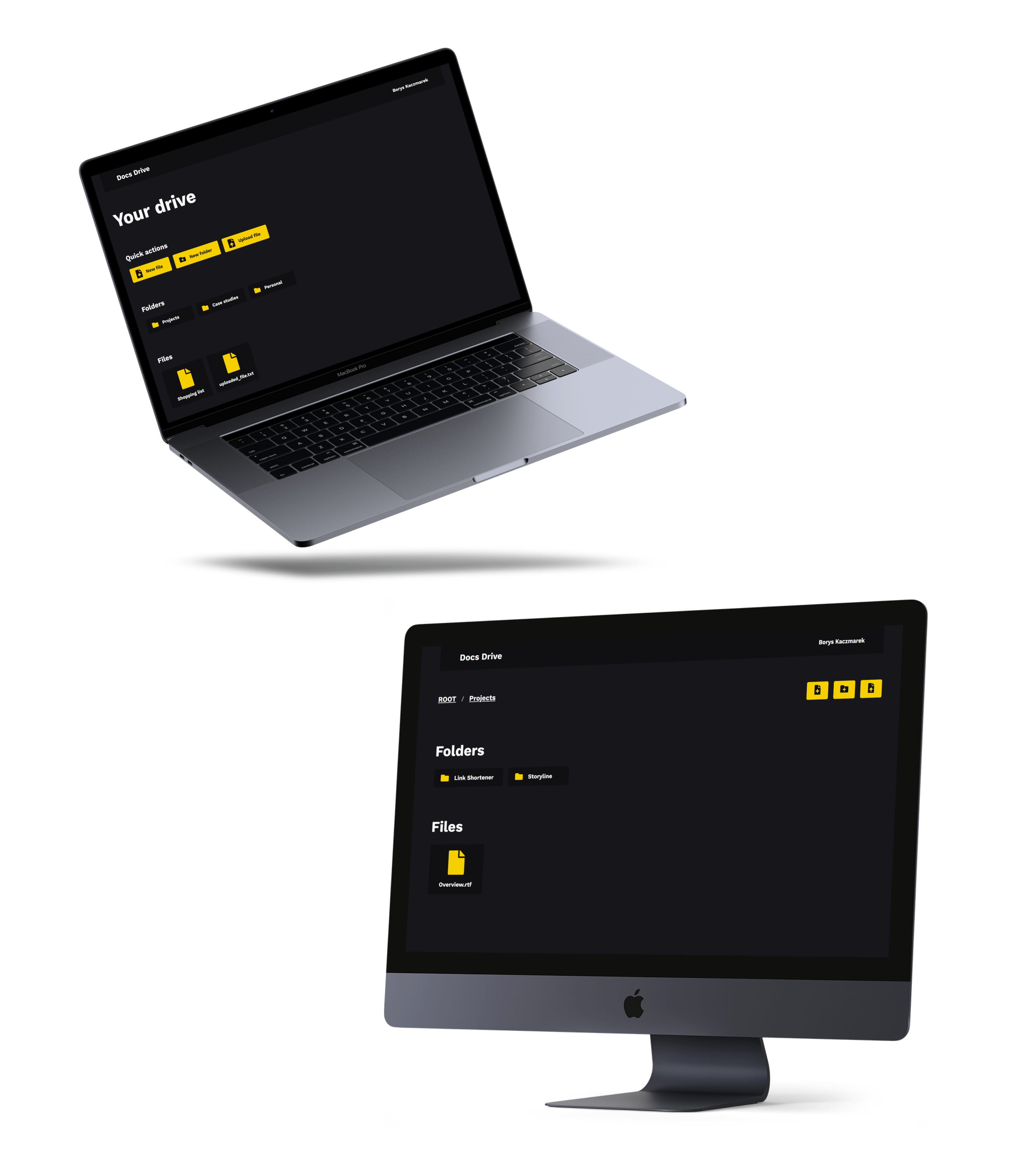 Desktop version of the app