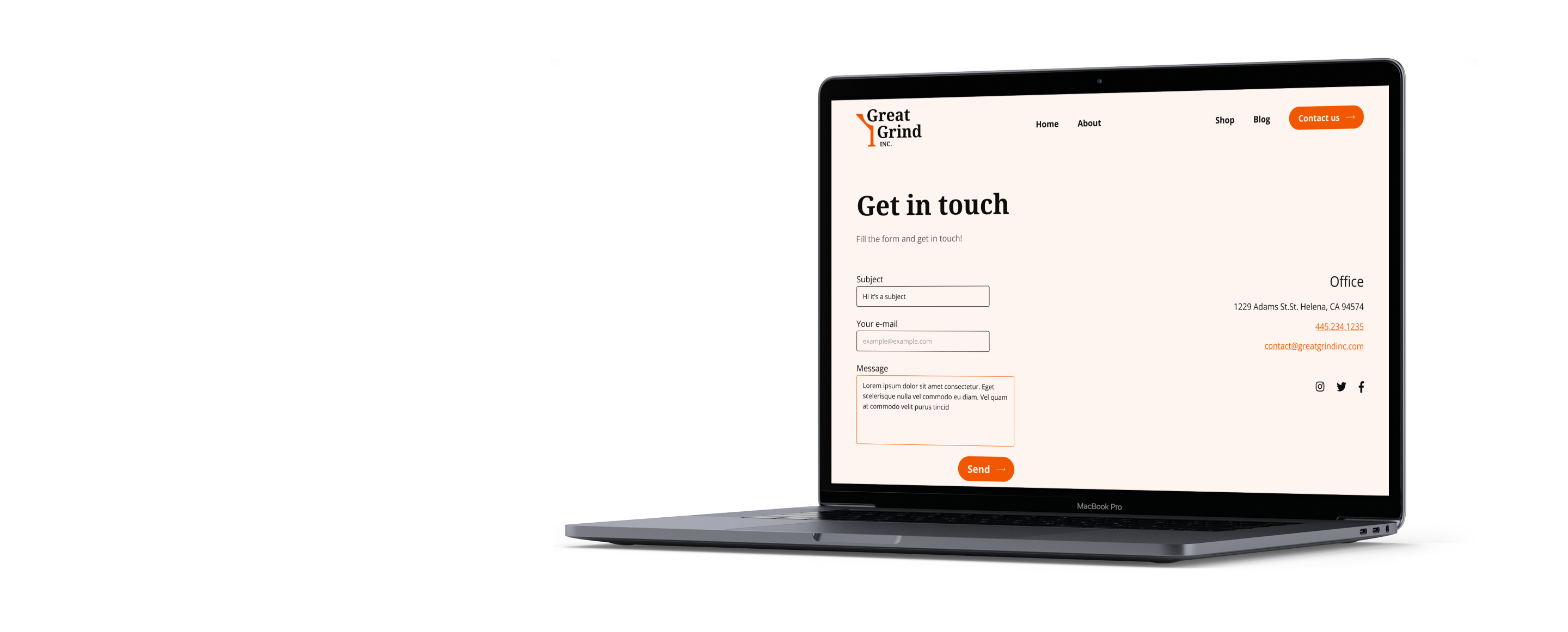 Contact page images