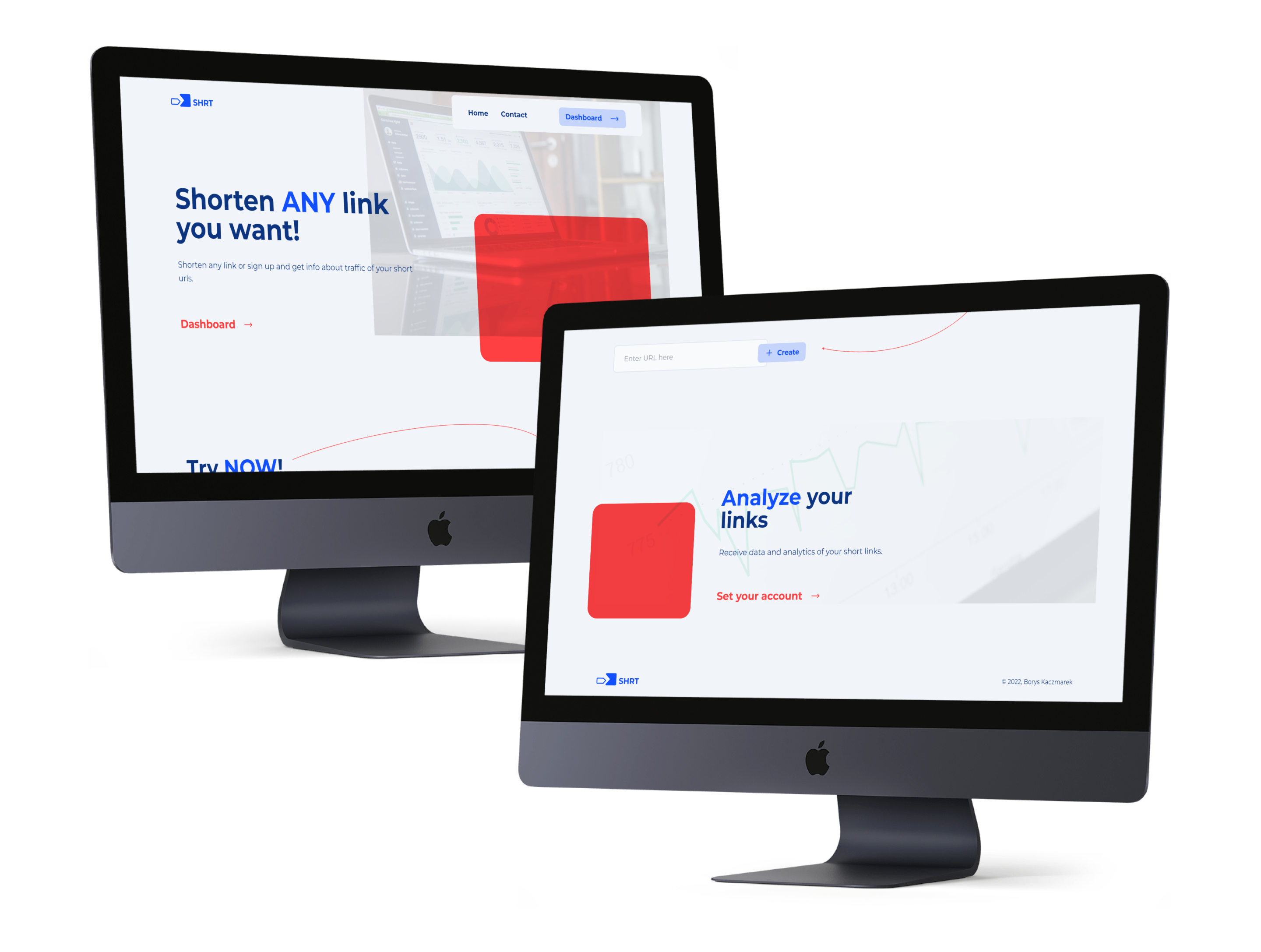 Homepage on desktop