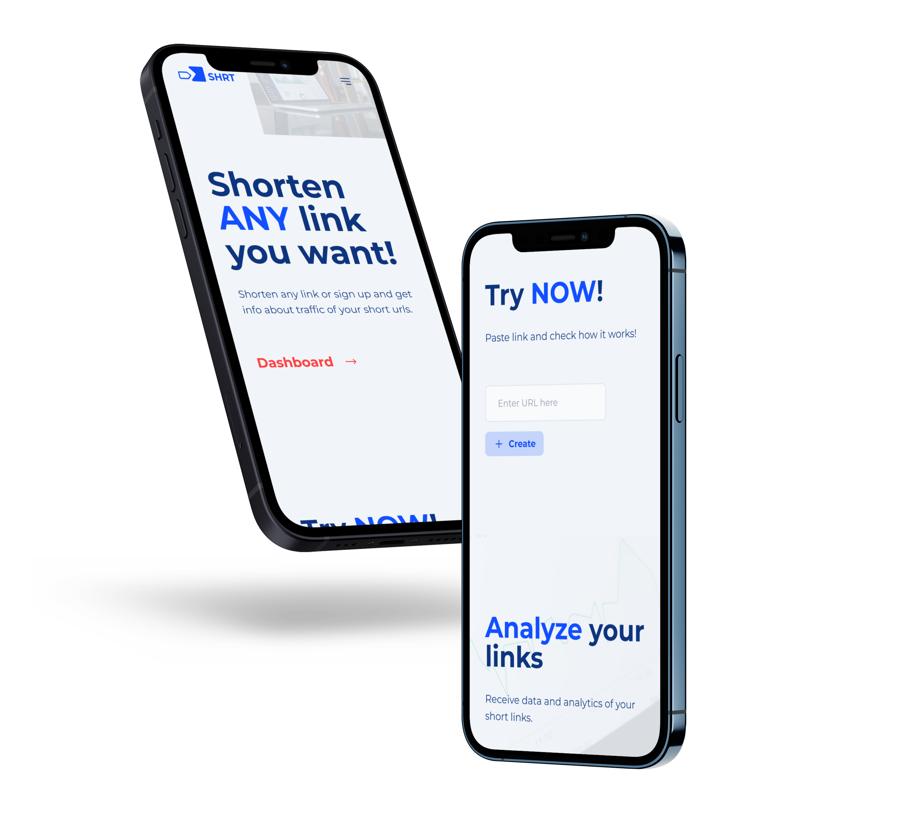 Homepage on mobile