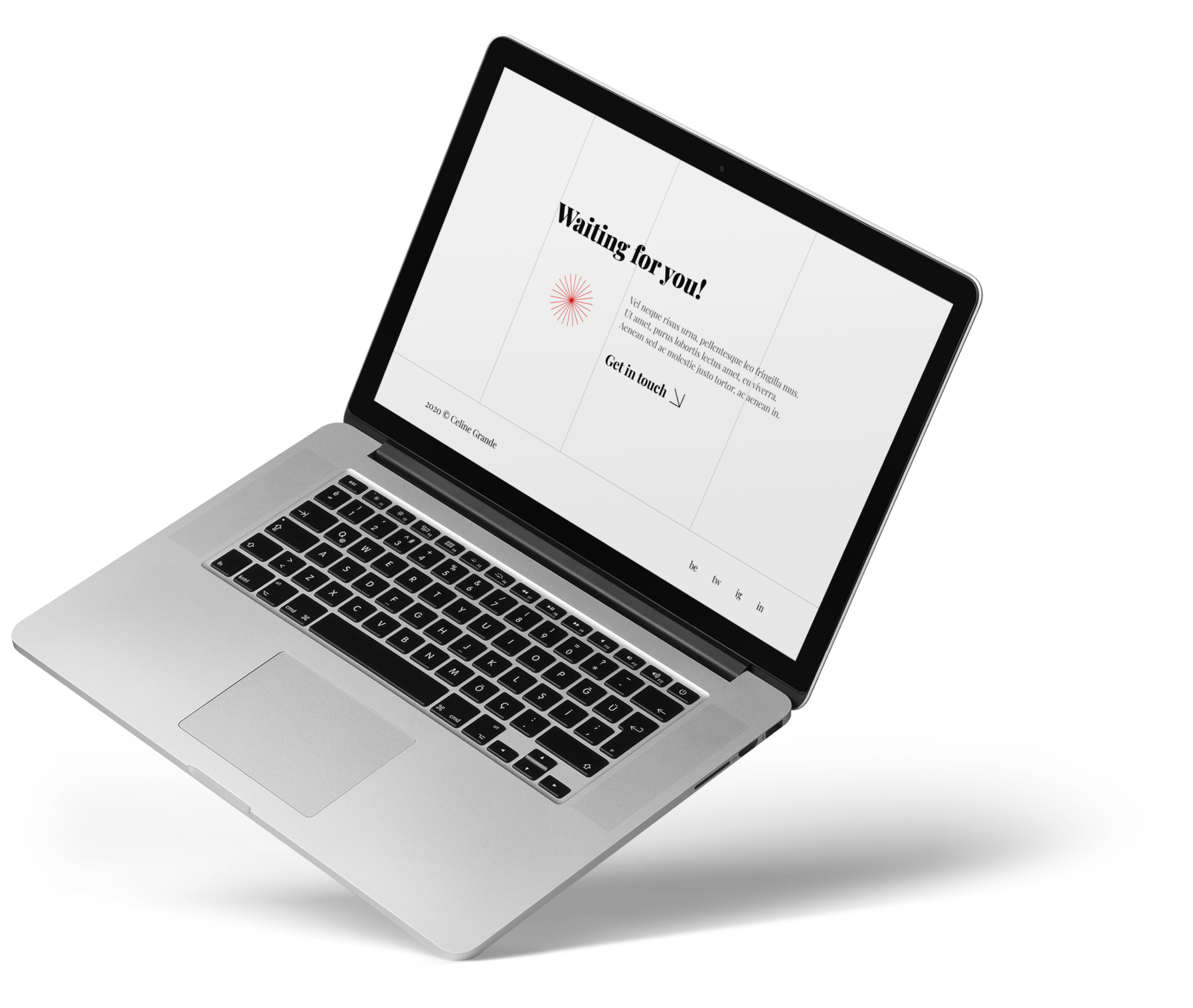 The view of website on laptop 2